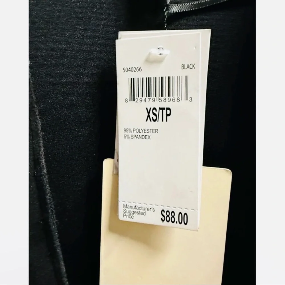 Black Blazer Industry Womens Black Faux Leather Open Front nwt - Picture 14 of 16